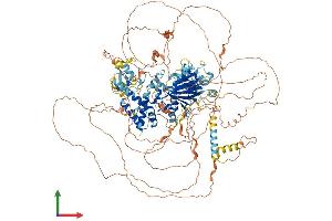 AlphaFold protein structure predicition of Human Recombinant HR Protein, UniprotID O43593