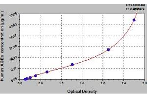 Typical Standard Curve (AGE ELISA 试剂盒)