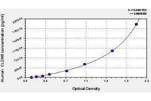 Typical standard curve (Claudin 5 ELISA 试剂盒)