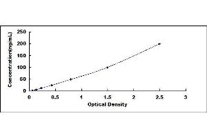 Typical standard curve (CSN3 ELISA 试剂盒)