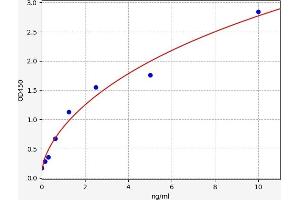 Typical standard curve (PROZ ELISA 试剂盒)