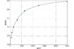 A typical standard curve (CCL24 ELISA 试剂盒)