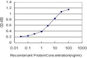 Detection limit for recombinant GST tagged ANKRD17 is approximately 0. (ANKRD17 抗体  (AA 2501-2603))