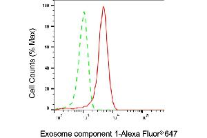 Flow cytometric analysis of Exosome component 1 expression in HepG2 cells using Exosome component 1 antibody (ABIN7798545), 1:1,000). (EXOSC1 抗体)