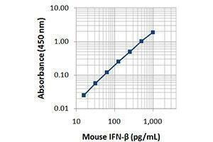 ELISA image for anti-Interferon, beta 1, Fibroblast (IFNB1) antibody (ABIN2665499) (IFNB1 抗体)