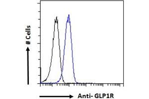 Flow Cytometry (FACS) image for anti-Glucagon-Like Peptide 1 Receptor (GLP1R) (Internal Region) antibody (ABIN5539774)