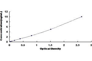 Typical Standard Curve for Rat WNT3 ELISA.
