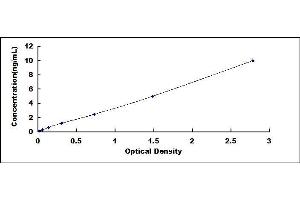 Typical standard curve (ANXA6 ELISA 试剂盒)