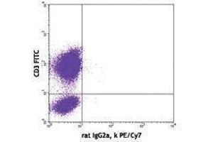Flow Cytometry (FACS) image for anti-Interleukin 2 (IL2) antibody (PE-Cy7) (ABIN2659590) (IL-2 抗体  (PE-Cy7))