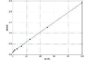 A typical standard curve (Cathepsin K ELISA 试剂盒)