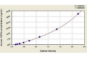 Typical standard curve (CSTA ELISA 试剂盒)
