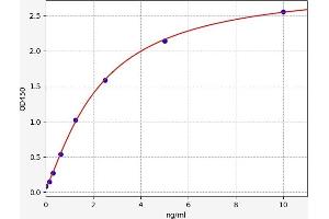 Typical standard curve (SLC5A8 ELISA 试剂盒)