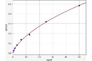 Typical standard curve (IL1R2 ELISA 试剂盒)