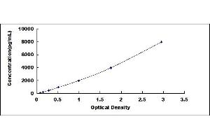Typical standard curve