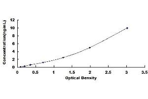 Typical standard curve (Moesin ELISA 试剂盒)
