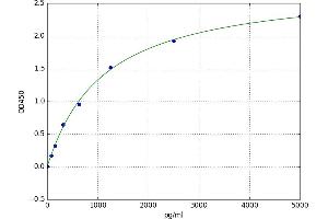 A typical standard curve (Ret Proto-Oncogene ELISA 试剂盒)