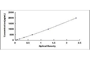 Typical standard curve (LECT1 ELISA 试剂盒)