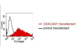 Flow Cytometry (FACS) image for anti-Carcinoembryonic Antigen-Related Cell Adhesion Molecule 1 (CEACAM1) antibody (ABIN108725)