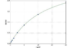 A typical standard curve (CNN1 ELISA 试剂盒)
