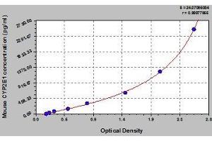 Typical standard curve (CYP2E1 ELISA 试剂盒)
