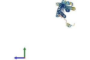 AlphaFold protein structure predicition of Mouse Recombinant Stx3 Protein, UniprotID Q64704 (STX3 Protein (AA 1-289) (His tag))