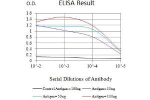 Black line: Control Antigen (100 ng),Purple line: Antigen (10 ng), Blue line: Antigen (50 ng), Red line:Antigen (100 ng) (SOX11 抗体  (AA 1-250))
