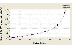 Typical standard curve (COL10A1 ELISA 试剂盒)