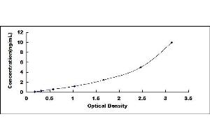 Typical standard curve (ST6GAL1 ELISA 试剂盒)