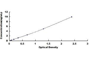 Typical standard curve
