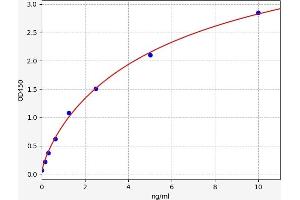 Typical standard curve (MMP17 ELISA 试剂盒)