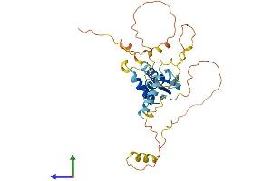 AlphaFold protein structure predicition of Human Recombinant DEPDC4 Protein, UniprotID Q8N2C3