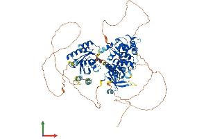 AlphaFold protein structure predicition of Human Recombinant AGAP1 Protein, UniprotID Q9UPQ3