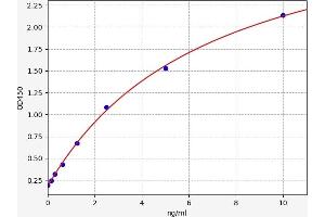 Typical standard curve (PRTN3 ELISA 试剂盒)