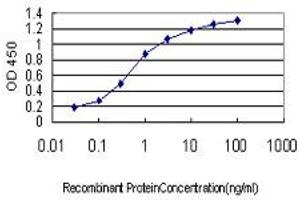 Detection limit for recombinant GST tagged GAS2L3 is approximately 0. (GAS2L3 抗体  (AA 595-694))
