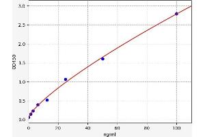 Typical standard curve