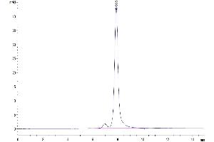 Size-exclusion chromatography-High Pressure Liquid Chromatography (SEC-HPLC) image for Complement Factor H (CFH) (AA 875-1252) protein (His tag) (ABIN7274338)