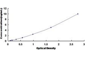 Typical standard curve (PCYOX1 ELISA 试剂盒)