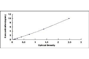 Typical standard curve (PDCD5 ELISA 试剂盒)