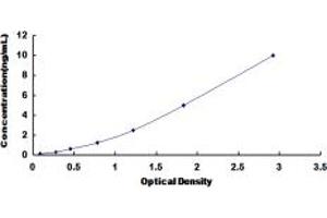 Typical standard curve (HMGCS1 ELISA 试剂盒)