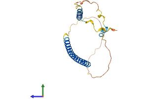 AlphaFold protein structure predicition of Human Recombinant DDIT3 Protein, UniprotID P35638