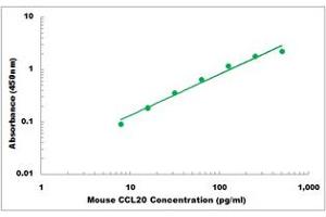 Representative Standard Curve (CCL20 ELISA 试剂盒)