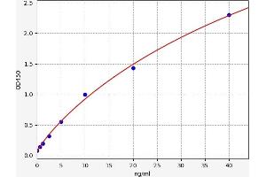 Typical standard curve (LIPG ELISA 试剂盒)