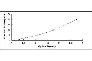 Typical standard curve (Caspase 9 ELISA 试剂盒)