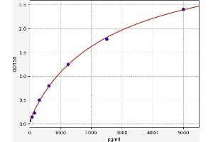 Typical standard curve (CYB5R2 ELISA 试剂盒)