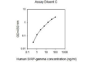 ELISA image for Signal-Regulatory Protein gamma (SIRPG) ELISA Kit (ABIN4884552) (SIRPG ELISA 试剂盒)