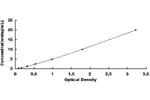 Typical standard curve (ADCY9 ELISA 试剂盒)
