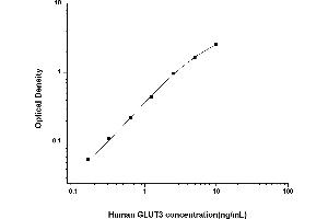 Typical standard curve (SLC2A3 ELISA 试剂盒)