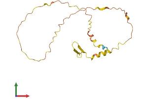 AlphaFold protein structure predicition of Human Recombinant DANCR Protein, UniprotID P0C864