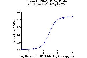 ELISA image for Interleukin 13 Receptor, alpha 2 (IL13RA2) (AA 27-342) protein (Fc Tag) (ABIN7275028)