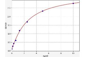 Typical standard curve (CSNK2A1/CK II alpha ELISA 试剂盒)
